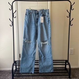 Zara High-Rise Wide Leg Jeans